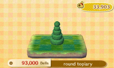 Round topiary: 93,000 bells.