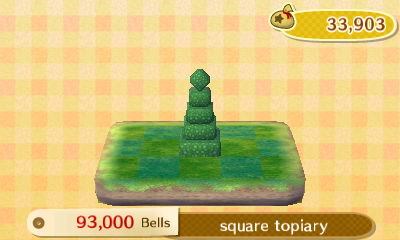 Square topiary: 93,000 bells.