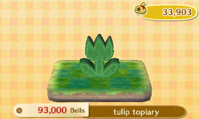 Tulip topiary: 93,000 bells.
