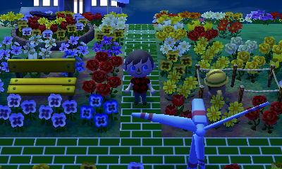 The location of my tulip topiary.