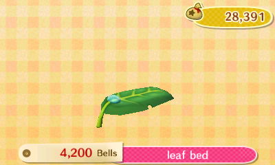 Leaf bed: 4,200 bells.