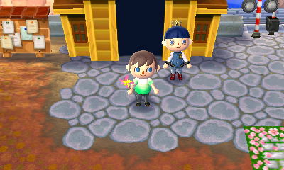 Taking a pinwheel to Lily.