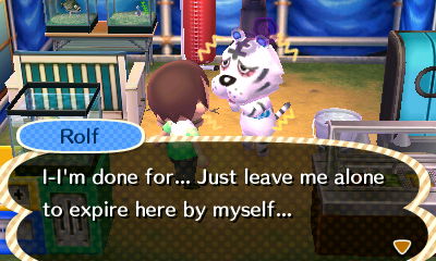 Rolf: I-I'm done for... Just leave me alone to expire here by myself...