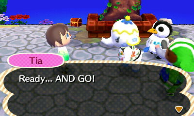 Tia: Ready... AND GO!