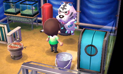 Rolf takes his medicine.