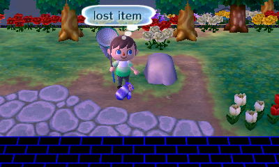 A lost item on the ground.