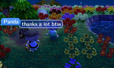 Panda: Thanks a lot btw.