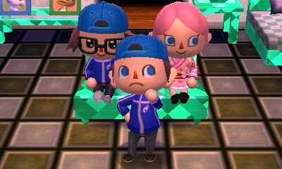 Hanging out in my house.