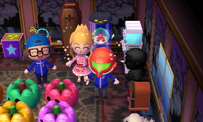 Putting on my Samus mask.