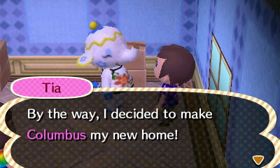 Tia: By the way, I decided to make Columbus my new home!