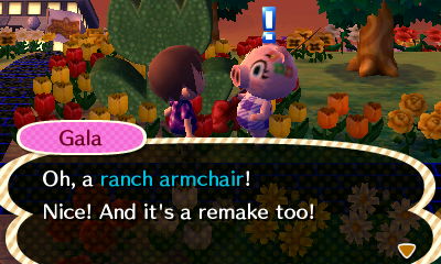 Gala: Oh, a ranch armchair! Nice! And it's a remake too!