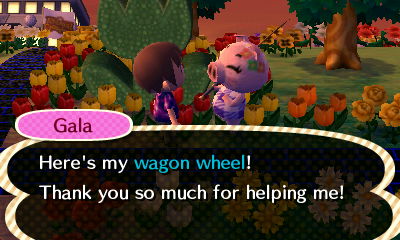 Gala: Here's my wagon wheel! Thank you so much for helping me!