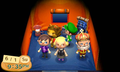 Jeff, Treasure, Andrew, and Tom in Elvis' tent.