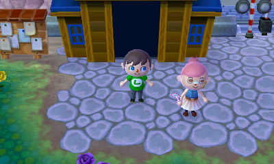 I arrive in Linda's town.