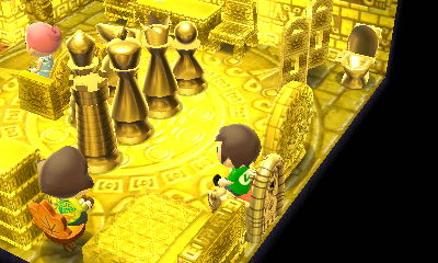 Sitting in my gold room.