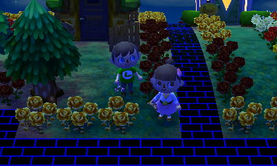 A guilty Wendy after picking up a gold rose.