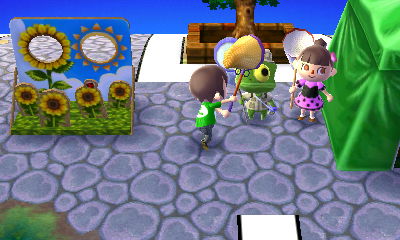 Hitting Nat with my new gold net.