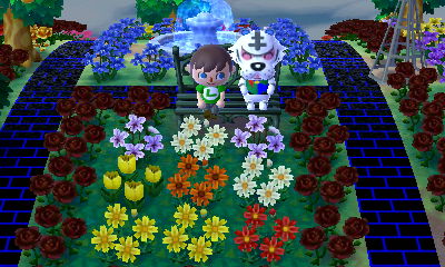 Sitting on the bench with Rolf.