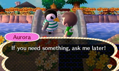 Aurora: If you need something, ask me later!