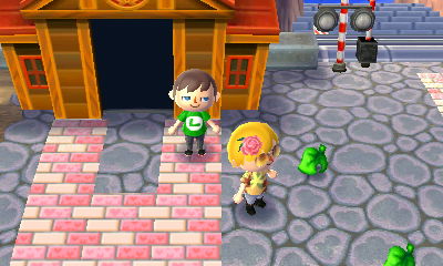 Making a delivery to Courage.