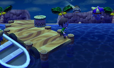 Tom uses a glitch to swim in mid-air.