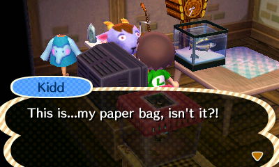 Kidd: This is...my paper bag, isn't it?!