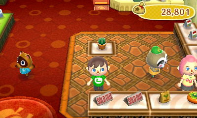 Milky does some shopping at the Emporium.