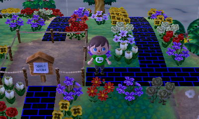 A new house plot on a path intersection.