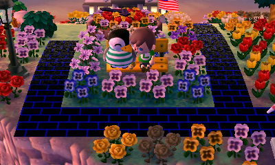 Sitting with Aurora on the bench.