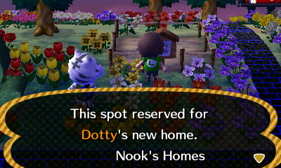 This spot reserved for Dotty's new home. -Nook's Homes