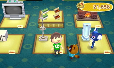 Yuka about to use the men's toilet in the Emporium?