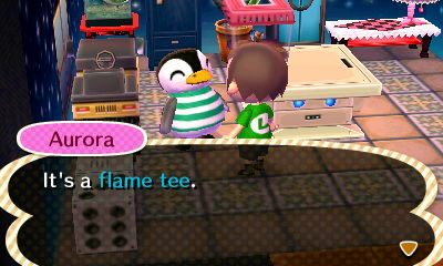 Aurora: It's a flame tee.