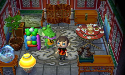 Inside Drago's house.