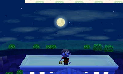 Standing on top of the museum.