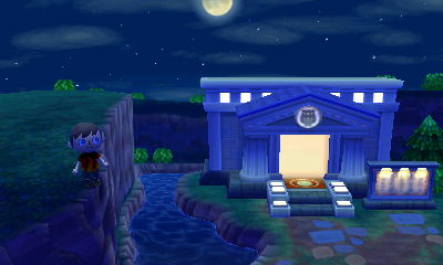 The view of the museum from the nearby cliff.