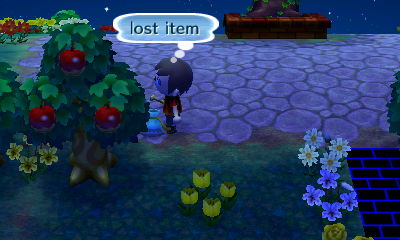 A lost item on the ground at the event plaza.