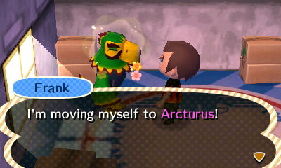 Frank: I'm moving myself to Arcturus!