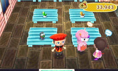 Wendy sells pears as I stand nearby in my celebration hat.