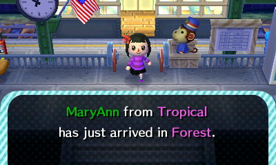 MaryAnn from Tropical has just arrived in Forest.