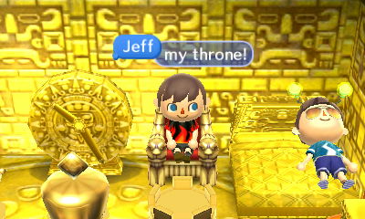 Jeff, while sitting on throne: My throne!