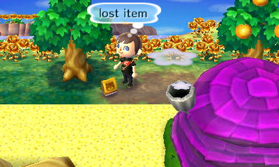 A lost item on the ground.