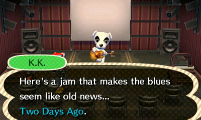 K.K.: Here's a jam that makes the blues seem like old news... Two Days Ago.