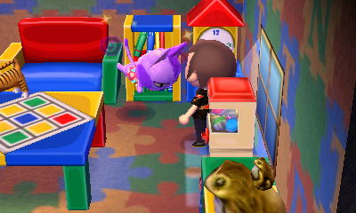 Bob flips as he takes his medicine.