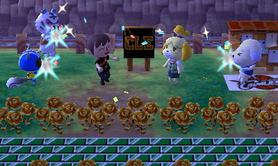 The completion ceremony for the custom-design sign.