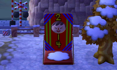 My 2014 face-cutout standee design.