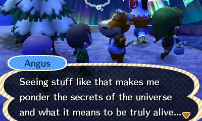 Angus: Seeing stuff like that makes me ponder the secrets of the universe and what it means to be truly alive...