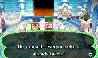 Quote on Kidd's pic: Be yourself--everyone else is already taken.