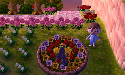 The flower clock in Avenir.