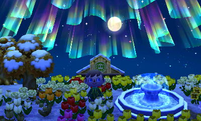 The northern lights in Darian's town.
