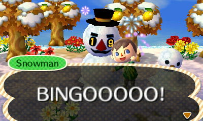 Snowman: BINGOOOOO!